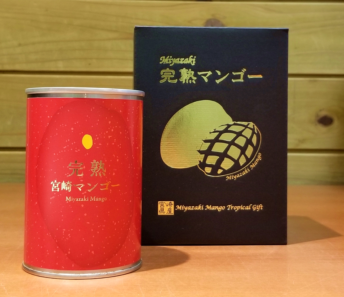 完熟宮崎マンゴー缶詰（1本入箱付） | 宮崎県物産貿易振興センター